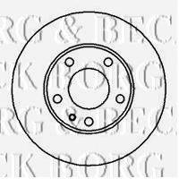 BORG & BECK BBD4397 гальмівний диск