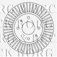 BORG & BECK BBD4552 гальмівний диск