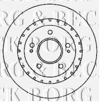 BORG & BECK BBD4555 гальмівний диск