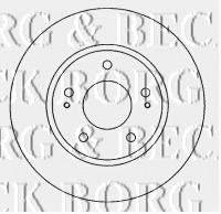 BORG & BECK BBD4622 гальмівний диск