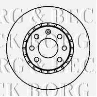 BORG & BECK BBD4960 гальмівний диск