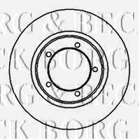 BORG & BECK BBD4980 гальмівний диск