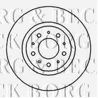 BORG & BECK BBD5051 гальмівний диск