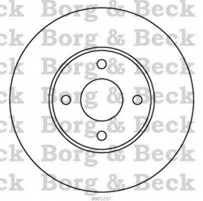 BORG & BECK BBD5237 гальмівний диск