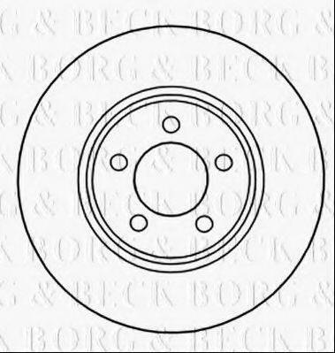 BORG & BECK BBD5318 гальмівний диск