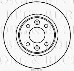 BORG & BECK BBD5328 гальмівний диск