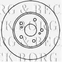 BORG & BECK BBD5704S гальмівний диск