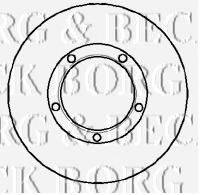 BORG & BECK BBD5850S гальмівний диск