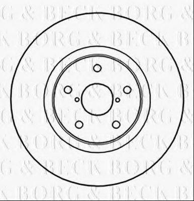 BORG & BECK BBD6035S гальмівний диск