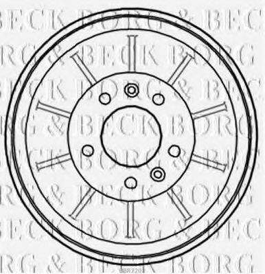 BORG & BECK BBR7203 Гальмівний барабан