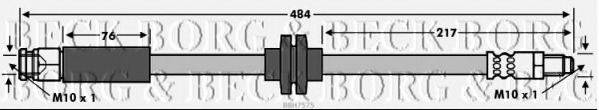 BORG & BECK BBH7575 Гальмівний шланг