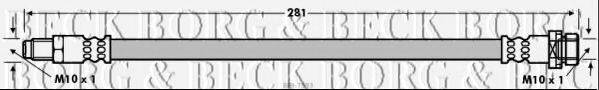 BORG & BECK BBH7593 Гальмівний шланг