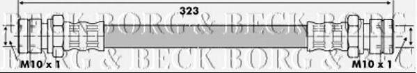 BORG & BECK BBH6413 Гальмівний шланг