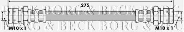 BORG & BECK BBH6414 Гальмівний шланг