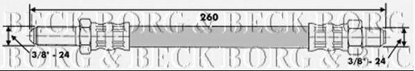 BORG & BECK BBH6527 Гальмівний шланг