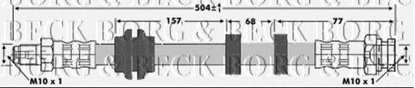BORG & BECK BBH6731 Гальмівний шланг
