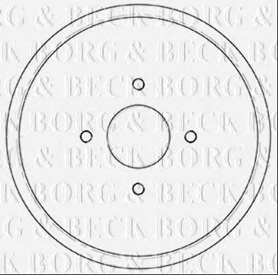 BORG & BECK BBR7252 Гальмівний барабан