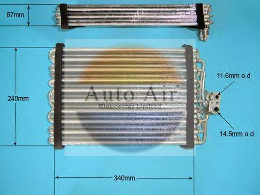 AUTO AIR GLOUCESTER 215639 Випарник, кондиціонер