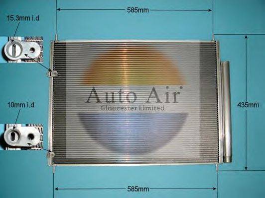 AUTO AIR GLOUCESTER 160050 Конденсатор, кондиціонер