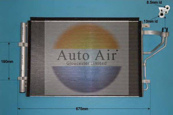 AUTO AIR GLOUCESTER 169012 Конденсатор, кондиціонер