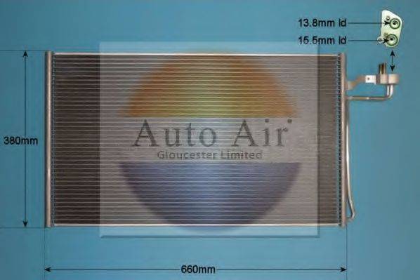 AUTO AIR GLOUCESTER 160015 Конденсатор, кондиціонер