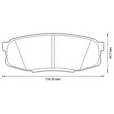 JURID 572597J Комплект гальмівних колодок, дискове гальмо