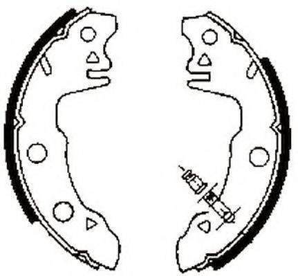 JURID 361125J Комплект гальмівних колодок