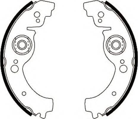 JURID 361183J Комплект гальмівних колодок