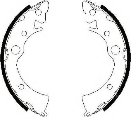 JURID 361383J Комплект гальмівних колодок