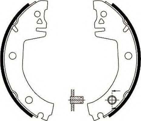 JURID 361535J Комплект гальмівних колодок