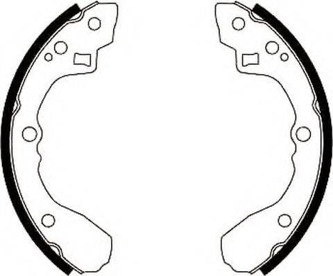JURID 362240J Комплект гальмівних колодок