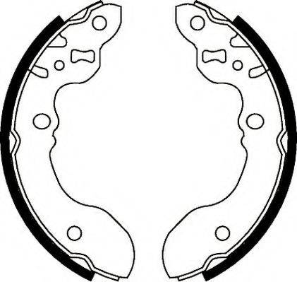 JURID 362350J Комплект гальмівних колодок