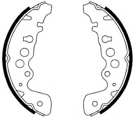 JURID 362521J Комплект гальмівних колодок