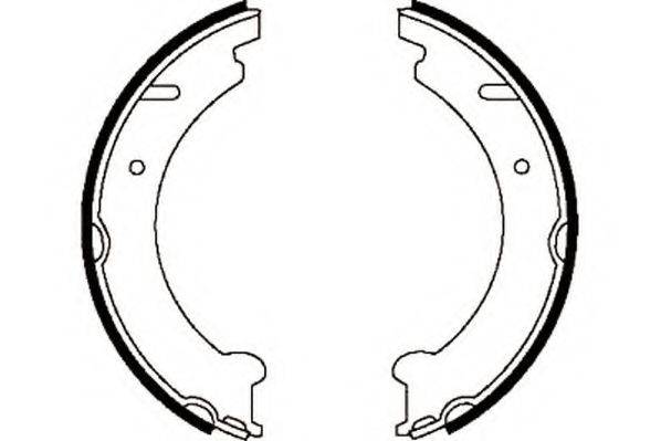 JURID 361941J Комплект гальмівних колодок, стоянкова гальмівна система