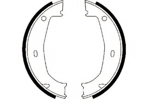 JURID 362375J Комплект гальмівних колодок, стоянкова гальмівна система