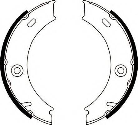 JURID 362420J Комплект гальмівних колодок, стоянкова гальмівна система