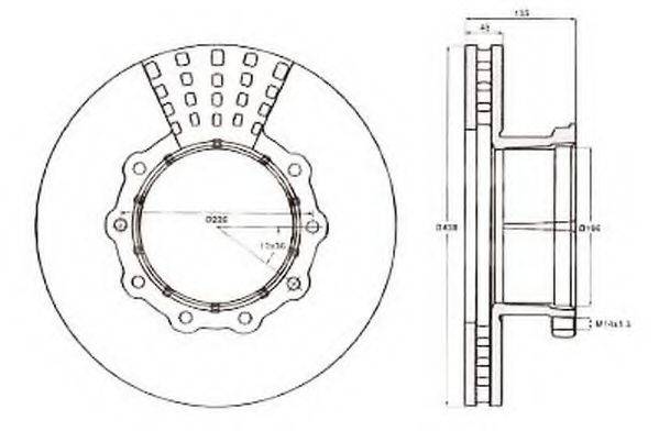 JURID 567555J гальмівний диск