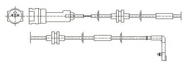 JURID 581373 Сигналізатор, знос гальмівних колодок