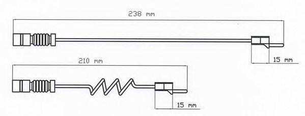 JURID 587004 Сигналізатор, знос гальмівних колодок