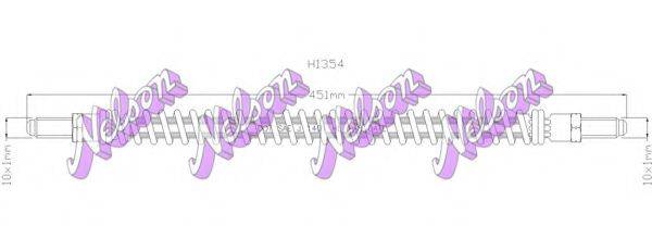 BROVEX-NELSON H1354 Гальмівний шланг