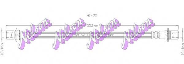 BROVEX-NELSON H1475 Гальмівний шланг