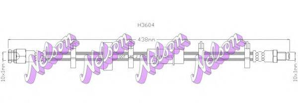 BROVEX-NELSON H3604 Гальмівний шланг