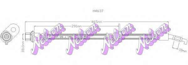 BROVEX-NELSON H4637 Гальмівний шланг