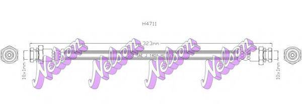 BROVEX-NELSON H4711 Гальмівний шланг