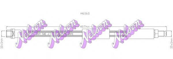 BROVEX-NELSON H6160 Гальмівний шланг