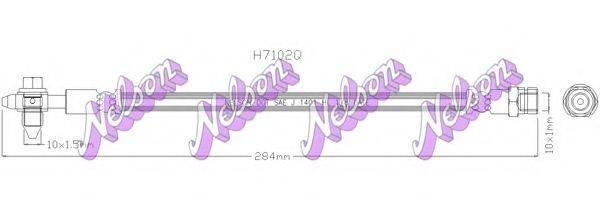 BROVEX-NELSON H7102Q Гальмівний шланг