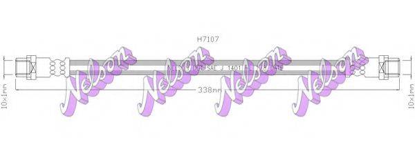 BROVEX-NELSON H7107 Гальмівний шланг