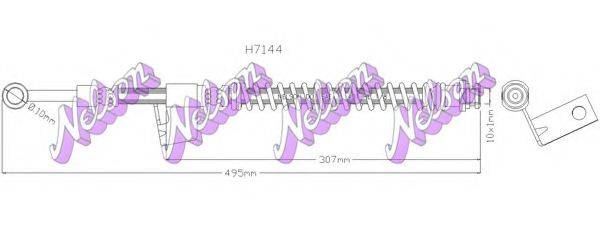 BROVEX-NELSON H7144 Гальмівний шланг