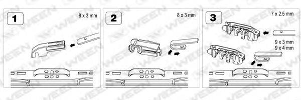 WEEN 1021313 Щітка склоочисника