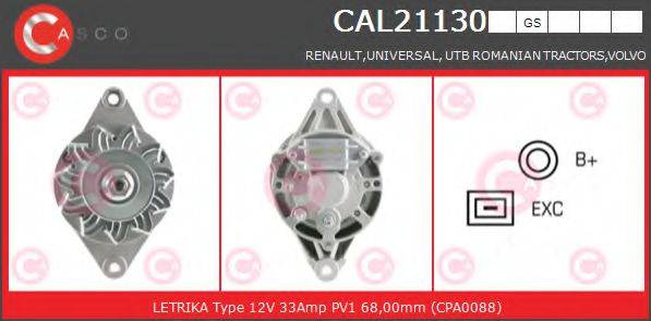 CASCO CAL21130GS Генератор